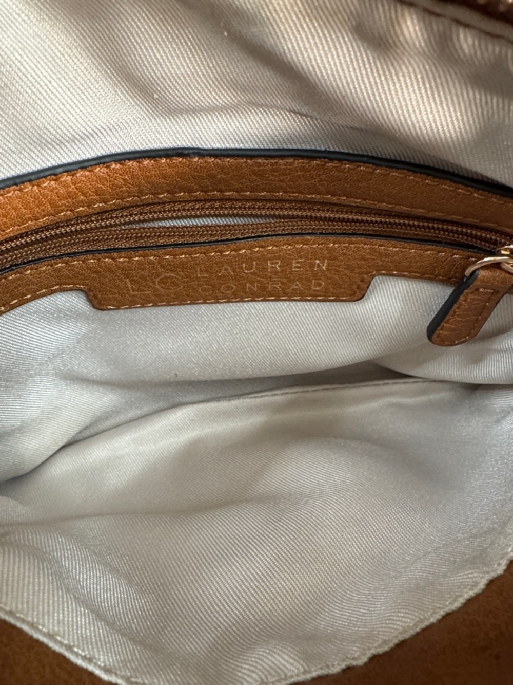 LC Lauren Conrad Brown Leather Crossbody - Picture 11 of 12